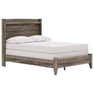 Ashley Elbrim Full Panel Bed in Weathered Brown, , large