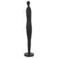 Maple and Jade 43" Tall Slim Figure People Decorative Sculpture in Textured Black, , large