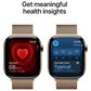 Apple Watch Series 11 (GPS+Cellular) 46mm Titanium Case with Milanese Loop - M/L in Gold and 2-Year AppleCare+, , large