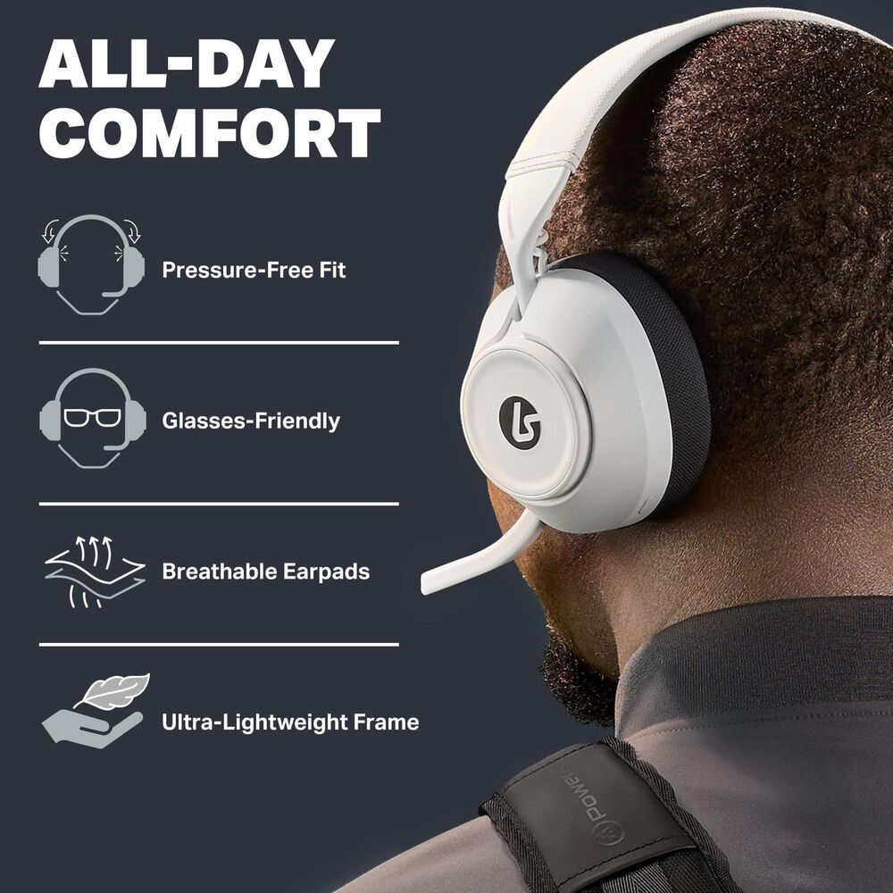 PowerA LucidSound LS500P Wireless Gaming Headset in White, , large