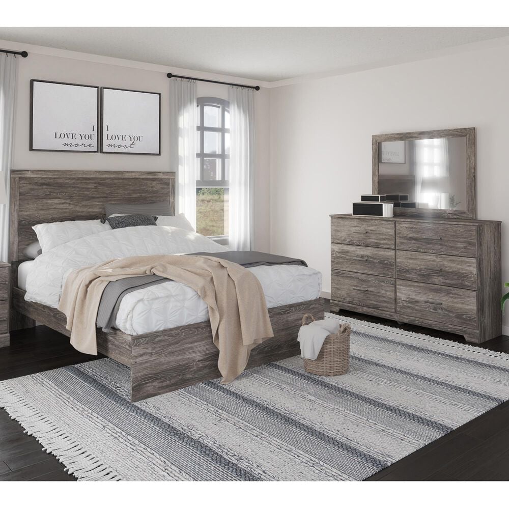 Ashley Ralinksi 3 Piece Queen Bedroom Set in Gray, , large