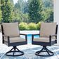 Ashley East Beach Swivel Chair in Navy Blue and Driftwood (Set of 2), , large
