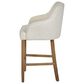 Valor Living Paloma 26" Counter Stool with Linen Upholstery in Medium Oak, , large