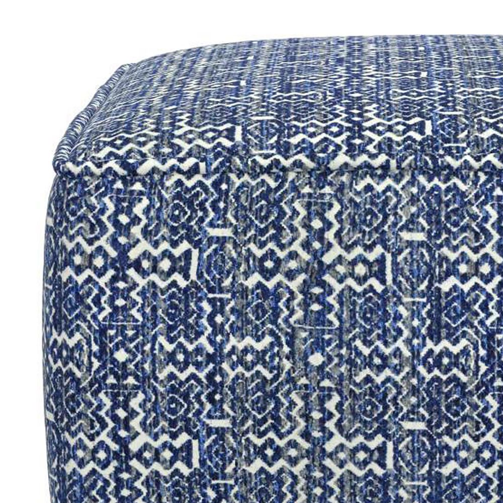 Henderson Basic Wool Ottoman in Inca Denim, , large