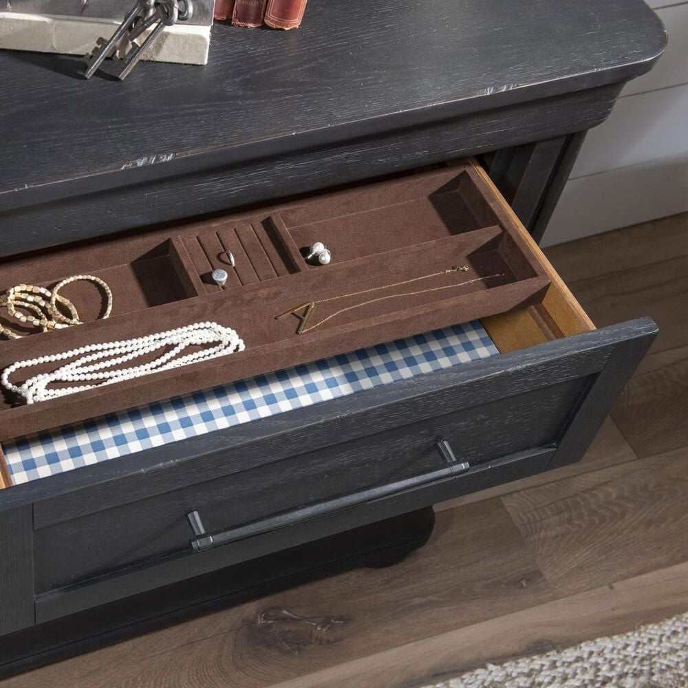 Legacy Classic Vintage Market 6-Drawer Dresser in Kettle Black with AC Outlets and USB Ports, , large