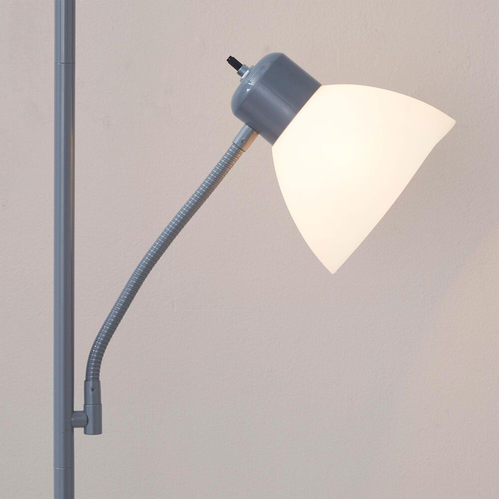 Grandview Gallery Dual Shade Floor Lamp in Silver, , large