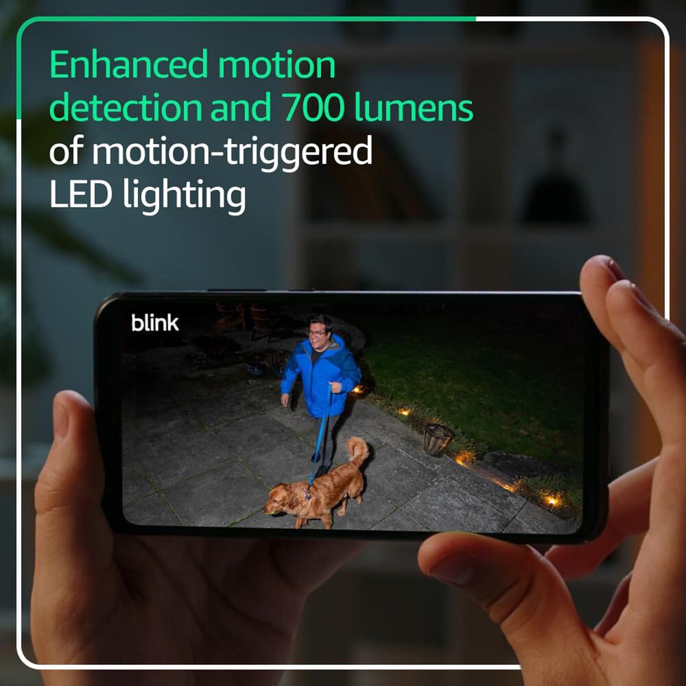 Blink Outdoor 2K+ Floodlight Camera with Sync Module Core in Black, , large