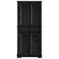 HOMLUX 71" Tall Kitchen Pantry Cabinet with 3 Pull Out Cabinet Organizers, Farmhouse Embossed Texture Storage Cabinet with 6 Door Shelves, 2 Drawers, Freestanding Cupboard for Kitchen, Dining Room Black, , large