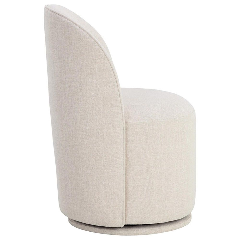 37B Cavoli Swivel Dining Side Chair in Effie Linen, , large