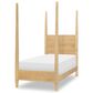 St Claire Home Today"s Traditions Twin Platform Poster Bed in Natural Hickory, , large