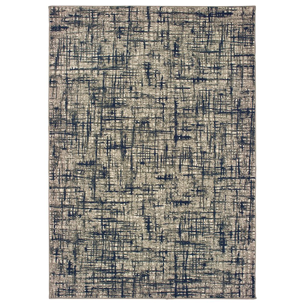 Oriental Weavers Richmond 802K 12" x 15" Grey and Navy Area Rug, , large