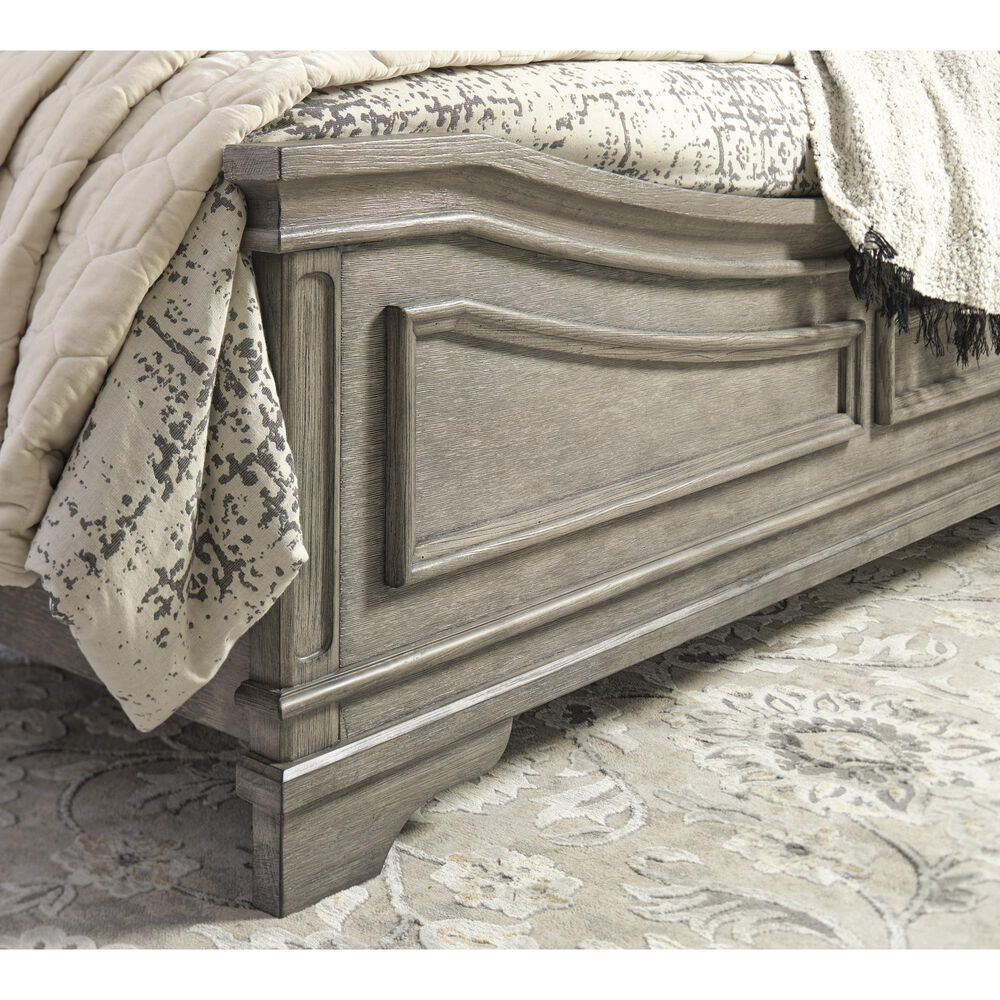 Ashley Lodenbay King Panel Bed in Antique Gray, , large