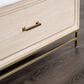 Furniture of America Sandnes King Platform Bed in Light Oak and Bronze, , large