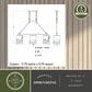 Vaxcel International Co. Ltd. Acadia 3-Light Linear Chandelier in Bronze, , large