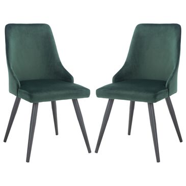 Safavieh Zoi Dining Chair in Malachite Green (Set of 2), , large