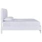 Ashley Jarlee Queen Upholstered Platform Bed in White with Lighting, , large