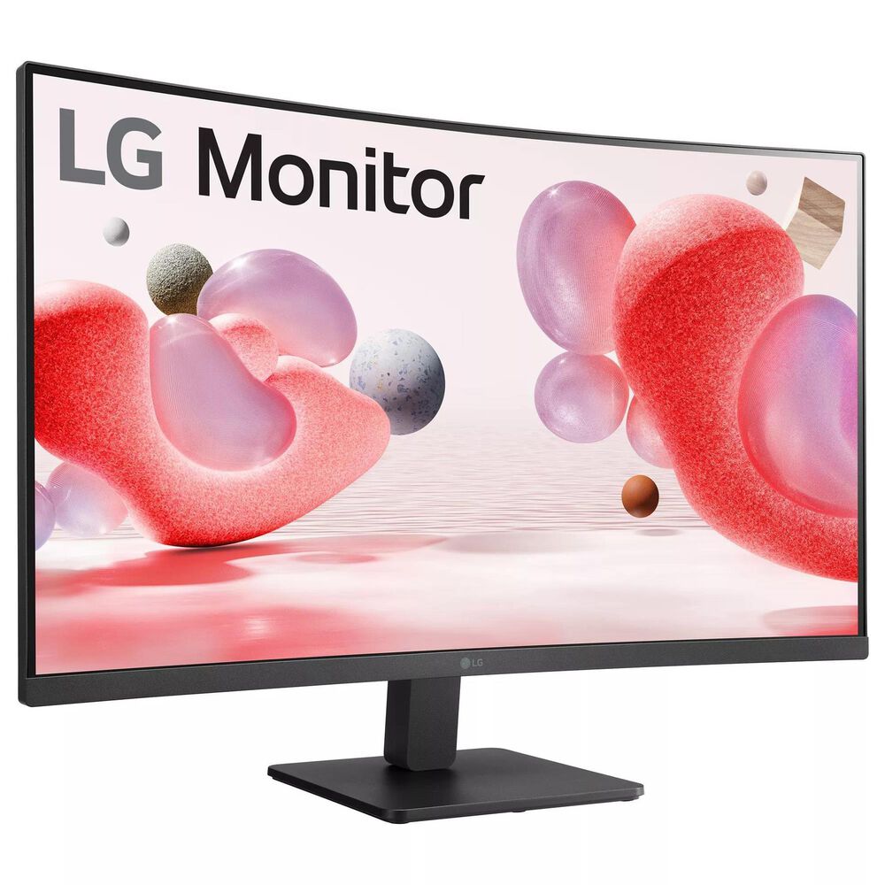 LG 31.5&quot; FHD Curved Monitor with FreeSync in Black, , large