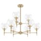 Hunter Xidane 9-Light Chandelier in Alturas Gold, , large