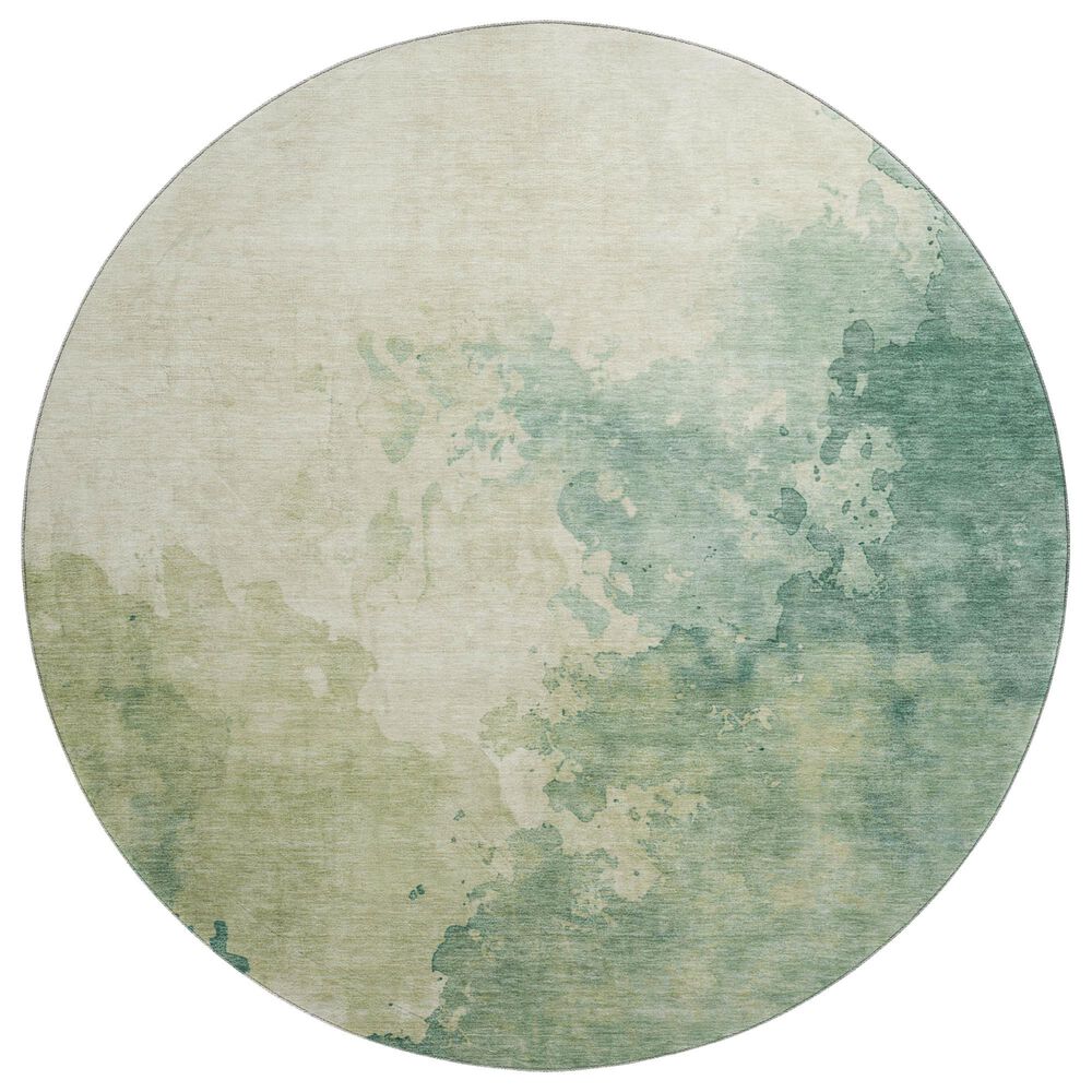 Dalyn Rug Company Odyssey OY120 Green 8" Round Area Rug, , large