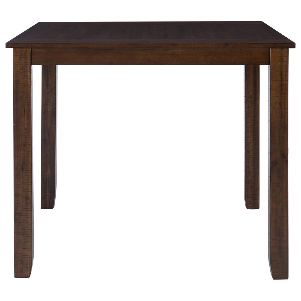 Linon Home Decor Lepine 5-Piece Counter Height Dining Set in Brown, , large