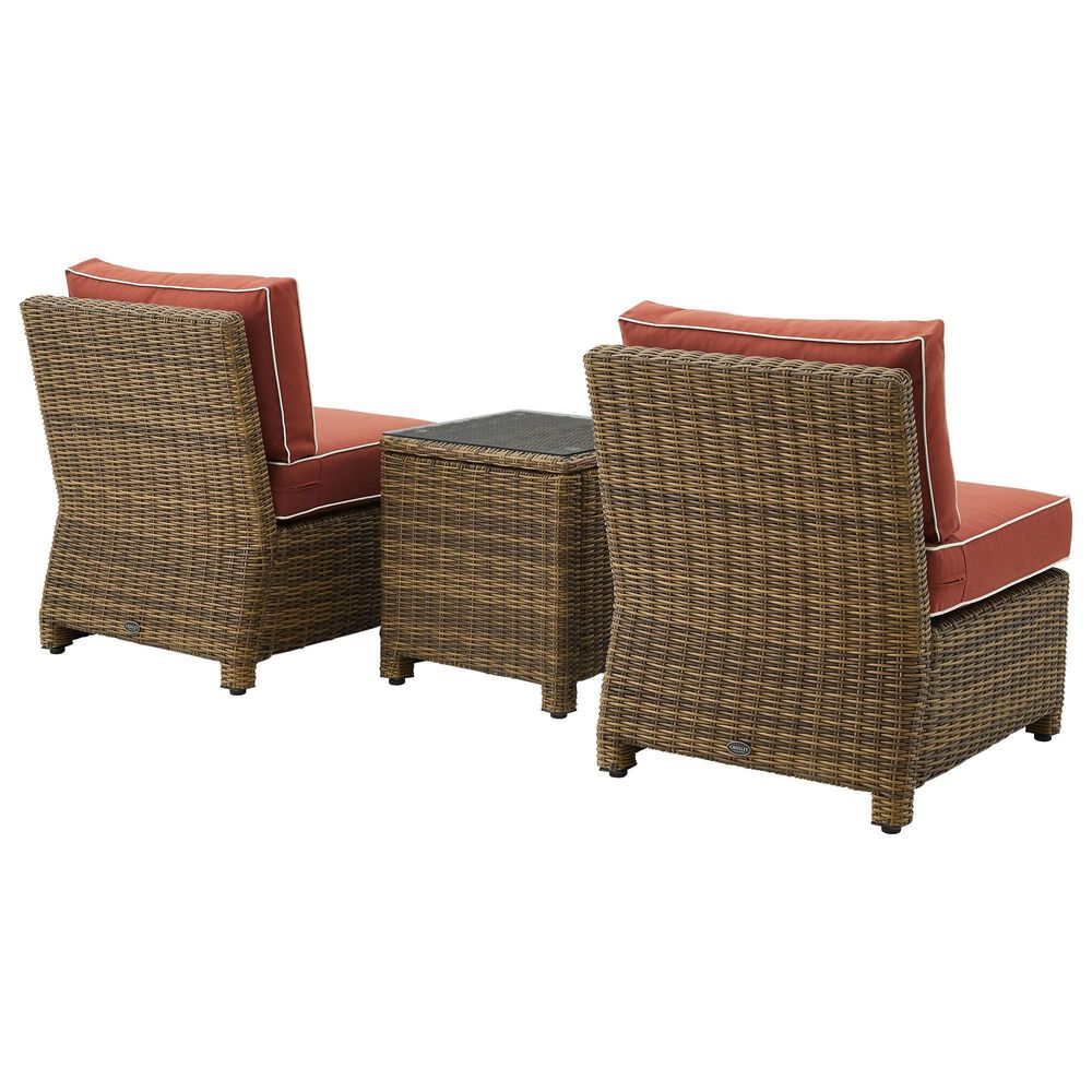 Crosley Furniture Bradenton 3-Piece Patio Chair Set in Sangria, , large