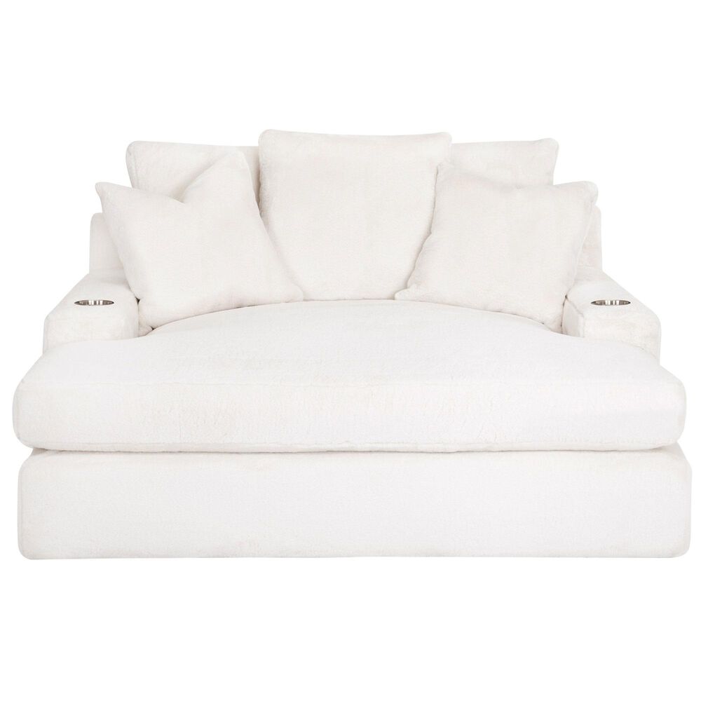 Moore Furniture Grand Home Theatre Chaise Lounge in Badgley Pearl, , large