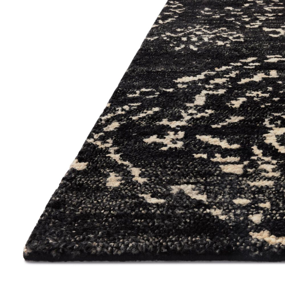 Loloi Meryl 4&#39; x 6&#39; Black and Ivory Area Rug, , large