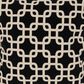 India House Flock Geo 20" Square Throw Pillow in Black, , large