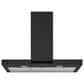 SMEG 36" Flat T-Shape Universal Brushed Hood in Matte Black, , large