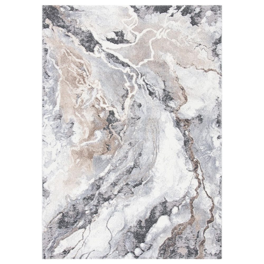 Safavieh Cyrus Shag CYR121G 8" x 10" Grey and Beige Area Rug, , large