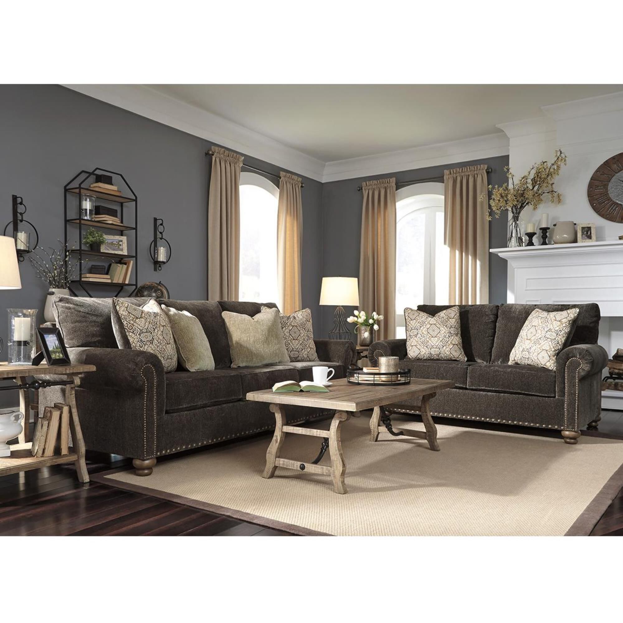 Signature Design by Ashley Stracelen Sofa in Sable Nebraska