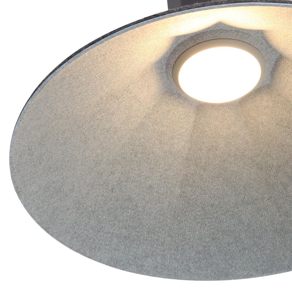 Golden Lighting Faroe 13" 1-Light LED Pendant in Flecked Black and Grey, , large