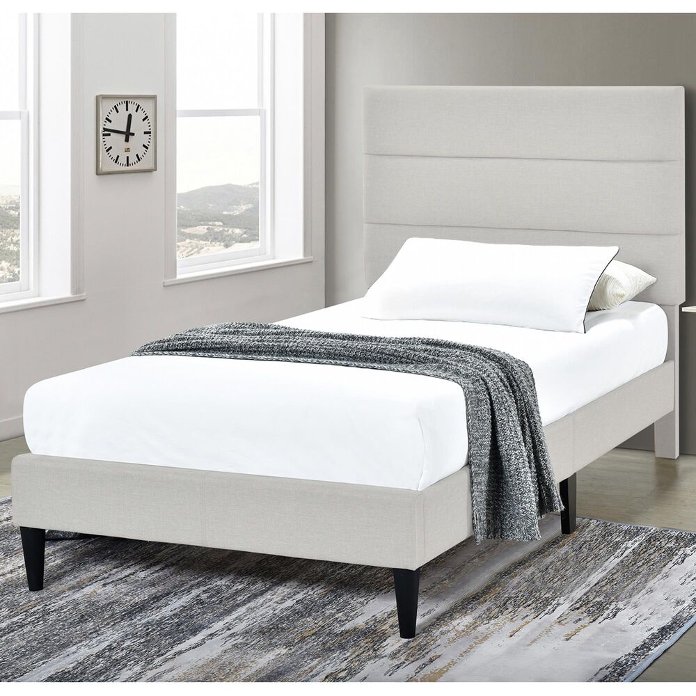 Accentric Approach Twin Horizontal Channeled Platform in Gray, , large