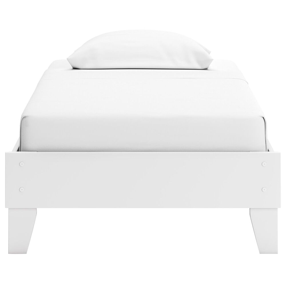Ashley Socalle Twin Platform Bed in Matte White, , large
