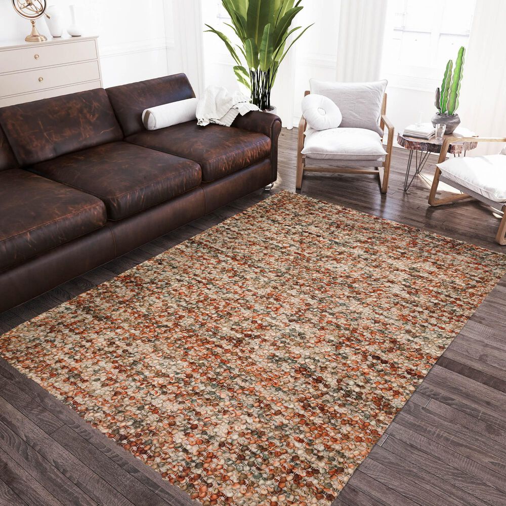 Dalyn Rug Company Hanu 3&#39;6&quot; x 5&#39;6&quot; Paprika Area Rug, , large