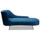 Baxton Studio Kailyn Upholstered Chaise in Navy Blue Velvet, , large
