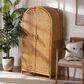 Baxton Studio Paloma 2-Door Large Storage Cabinet in Light Honey, , large