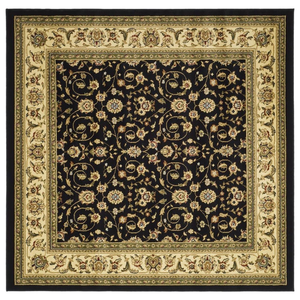 Safavieh Lyndhurst 6" Square Black and Ivory Runner, , large