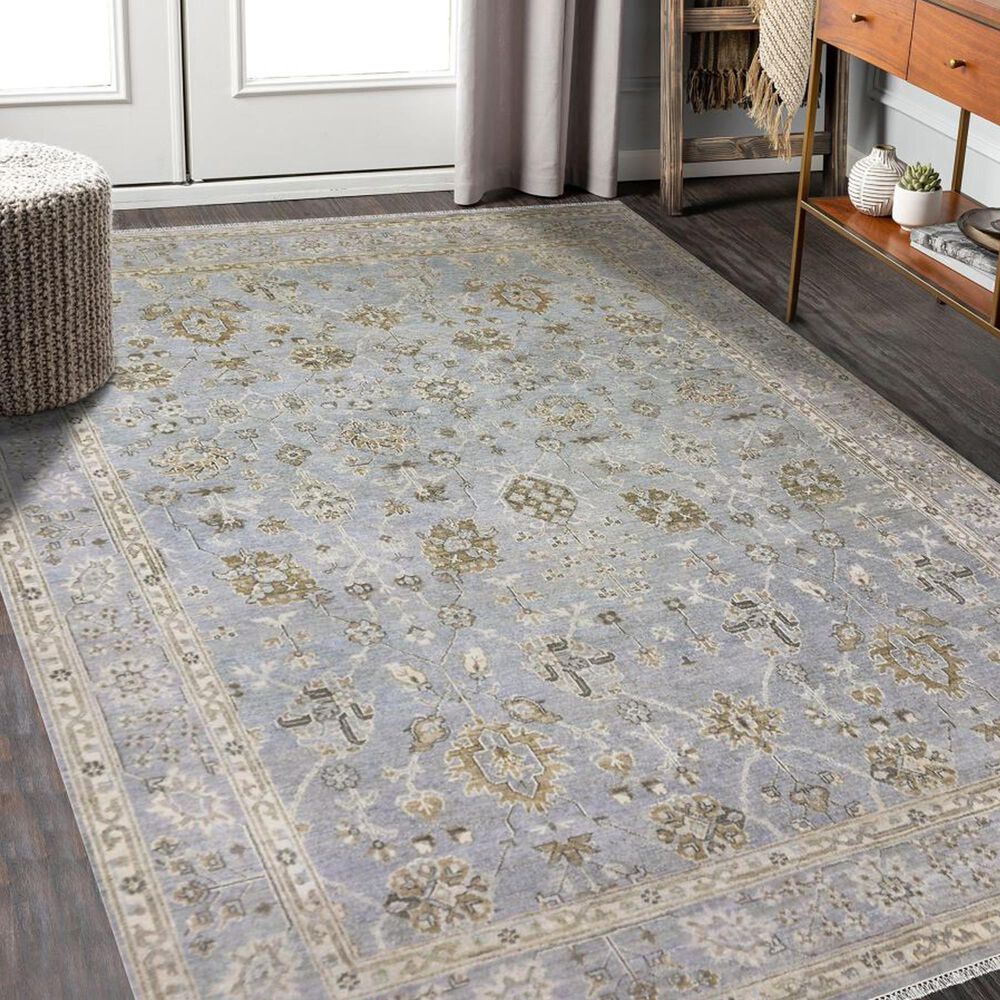 Amer Rugs Nuit Arabe NUI-134 10&#39; x 14&#39; Ice Blue Area Rug, , large