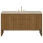 James Martin Hudson 60" Single Bathroom Vanity in Honey Oak with 3 cm Tajnar Eclos Top, Rectangular Sink and FreePower Wireless Charger, , large