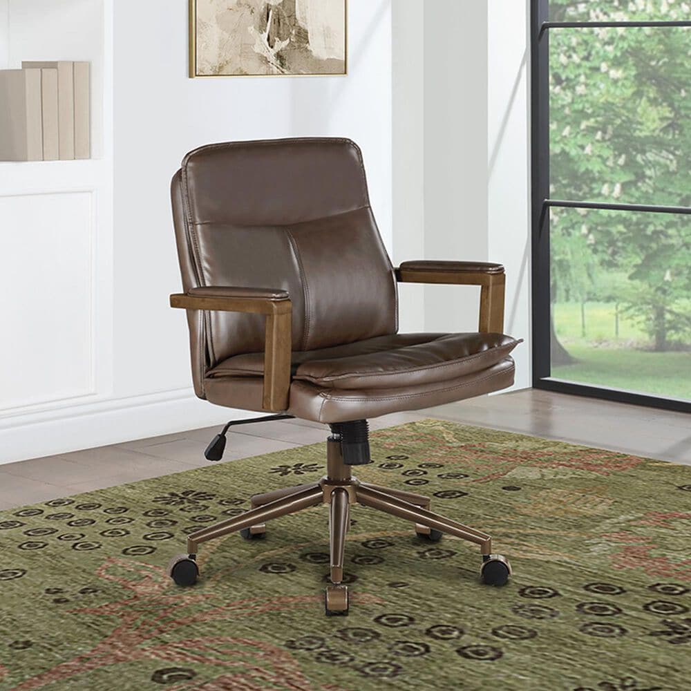 OSP Home Woodlands Office Chair in Chocolate, , large