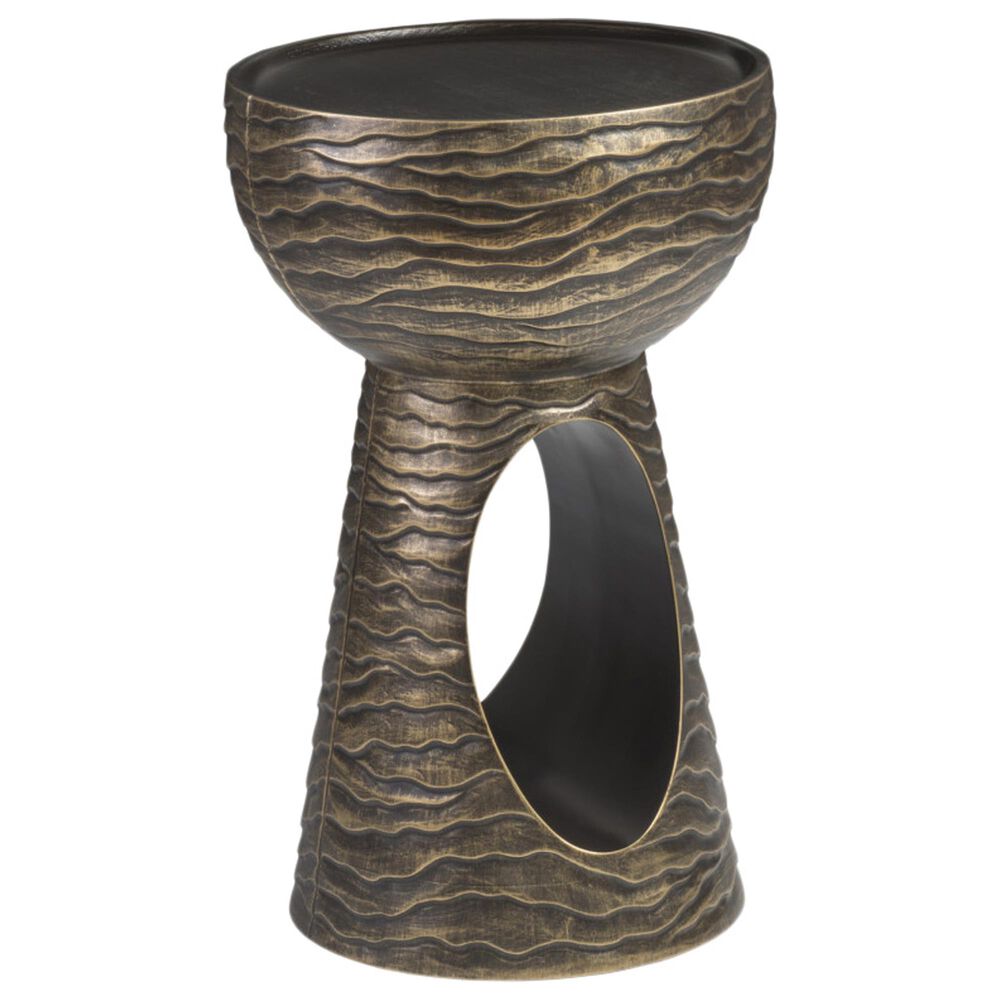 Artistica Metal Mika Lamp Table in Bronze and Gold, , large