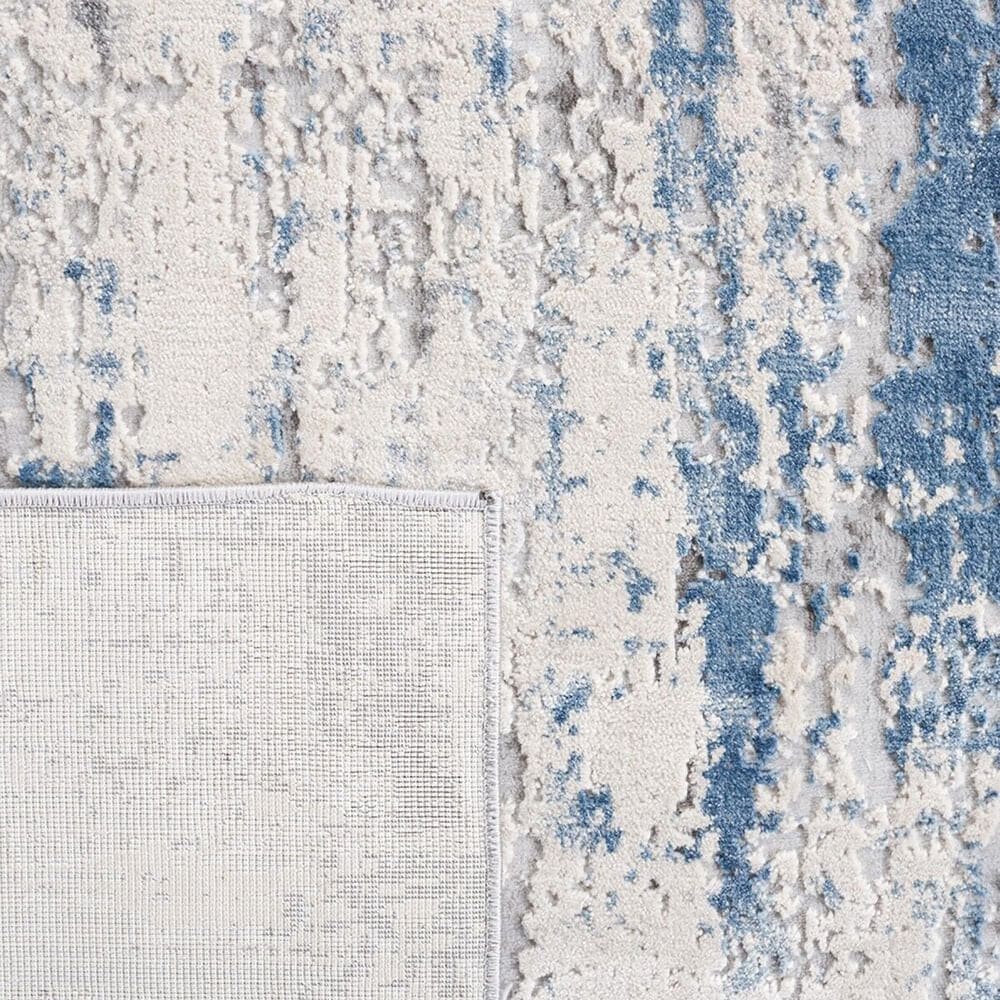 Safavieh Invista INV486F 6&#39;7&quot; Square Grey and Blue Area Rug, , large