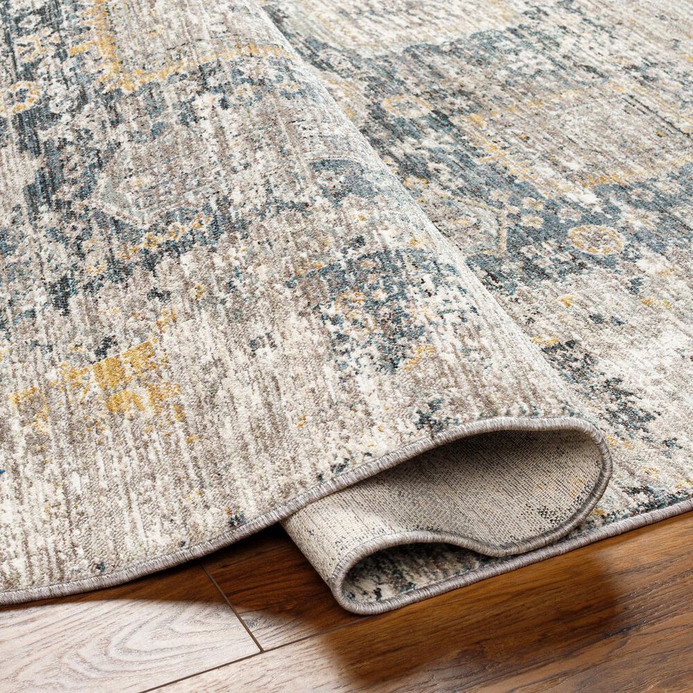 Surya Carlisle CSI2319 2&#39; x 2&#39;11&quot; Dark Brown, Medium Gray, Off-White, Olive and Dark Blue Area Rug, , large