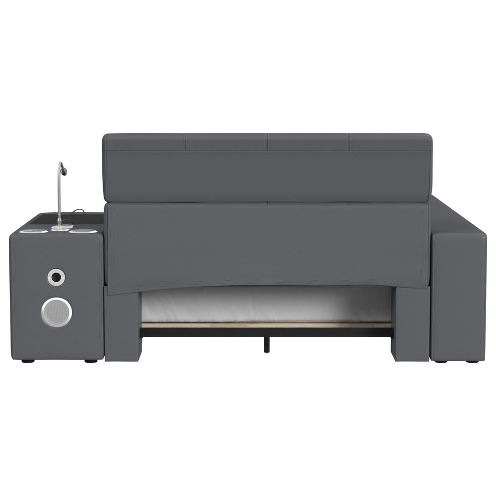Mayberry Hill Valari Full Bed with Electronic Features in Grey, , large