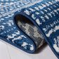 Safavieh Tulum Bohemian 5" Square Navy and Ivory Area Rug, , large