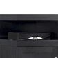 at HOME Cantilever 60" TV Stand with Fireplace Insert in Black, , large