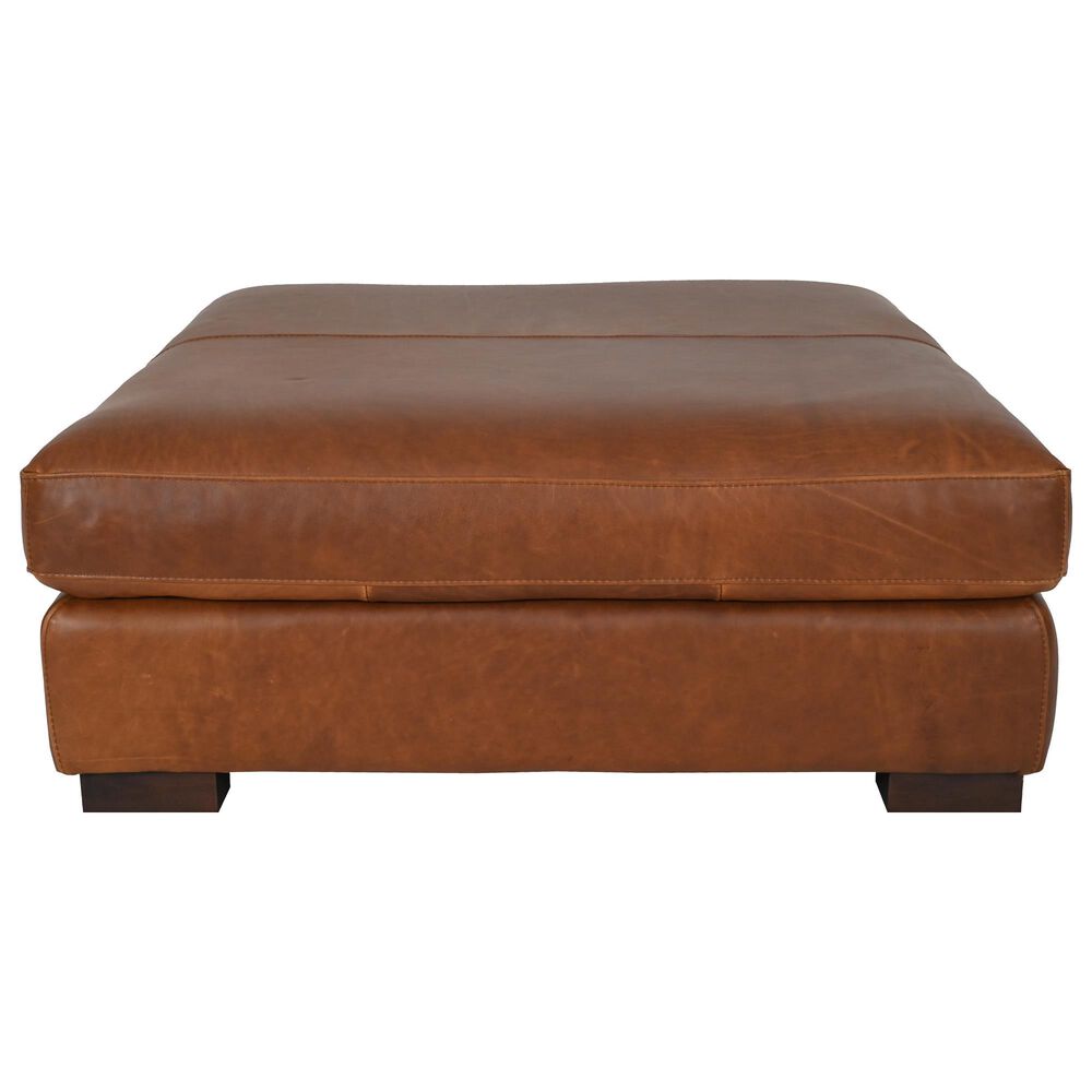 Bordeaux &amp; Co Ottoman in Leon Maple, , large