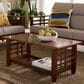Baxton Studio Larissa Coffee Table in Cherry Brown, , large