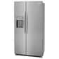 Frigidaire Gallery 2-Piece Kitchen Package with 36" Standard Depth Side by Side Refrigerator and 24" Recessed Handle Dishwasher in Stainless Steel, , large